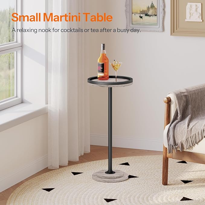 HOOBRO Small Round Side Tables, Drink Tables, Coffee Martini Tables - Image 6