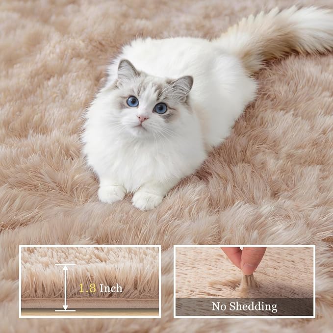 6x9 Area Rugs for Living Room Bedroom: Ultra Soft Fluffy Shag Rug Upgrade - Image 5