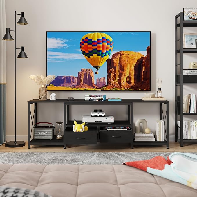 GYIIYUO TV Stand with Fabric Drawers - Image 8