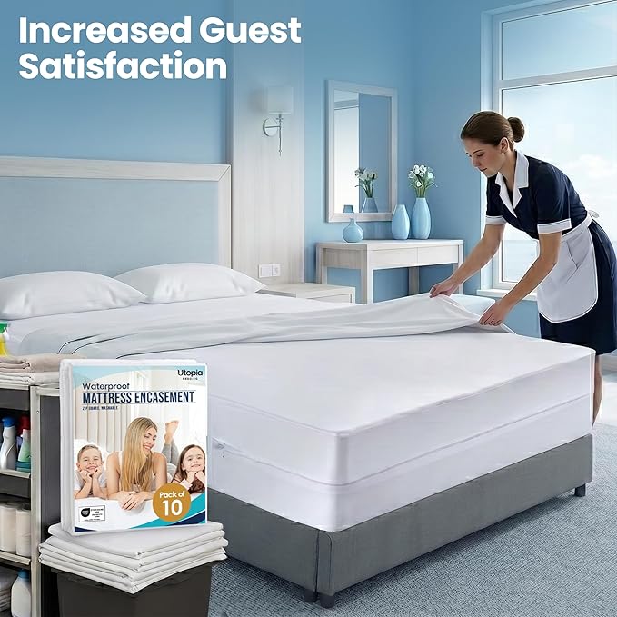 Utopia Bedding Waterproof Mattress Protector Full XL Size, Zippered Mattress - Image 4