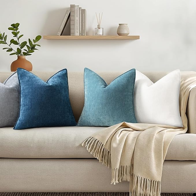 decorUhome Summer Couch Throw Pillow Covers 20x20 Set of 2, Decorative Soft - Image 3