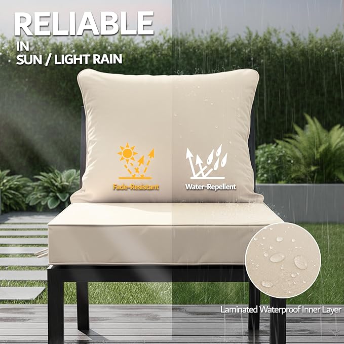 22x22 Inch Patio Chair Cushion - Image 3