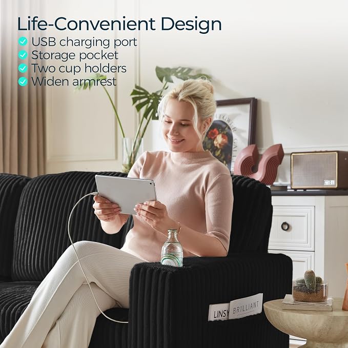 LINSY HOME Sectional Sleeper Sofa - Image 5