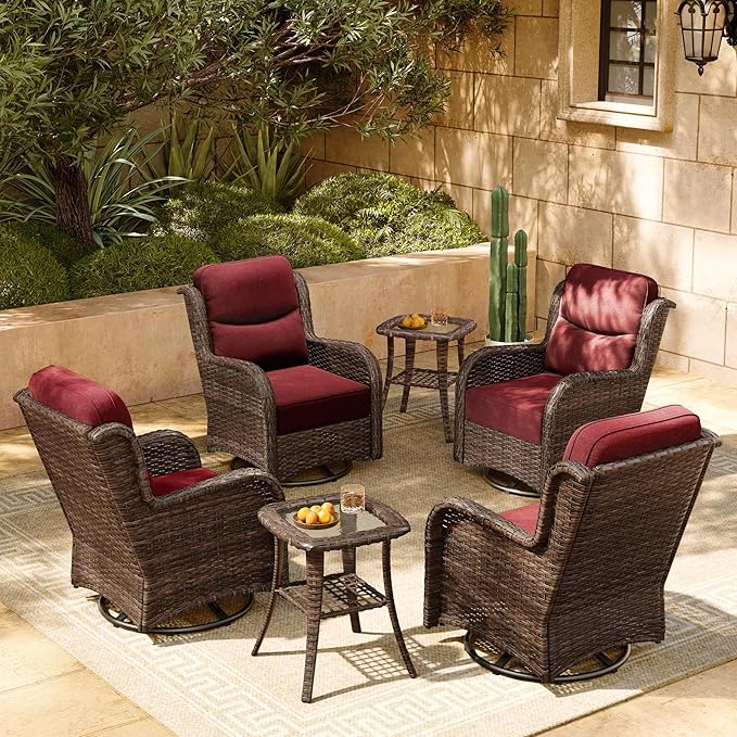 HILLGA 6-Piece Luxury Patio Furniture Set by HILLGA