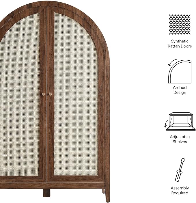 Modway Calista 63 Inch Arched Storage Cabinet - Image 4