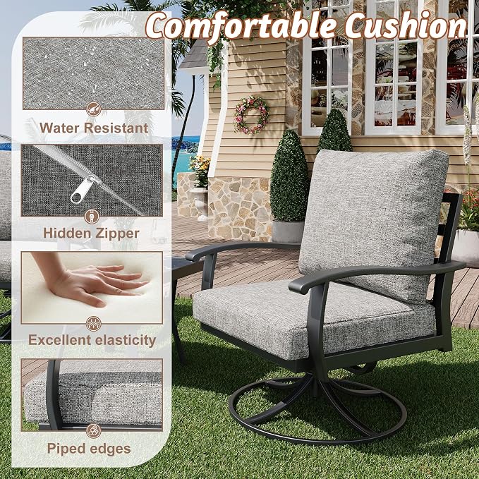 HOMREST 9 PCS Outdoor Patio Furniture Set - Image 4