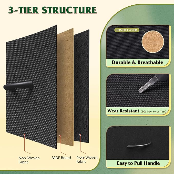 WLIVE Tall Dresser for Bedroom, Fabric Dressers Storage Tower, Dresser & Chest - Image 6