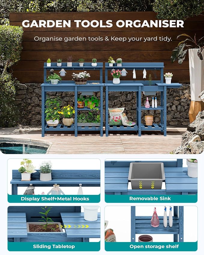 SERWALL Outdoor Potting Bench - Image 5
