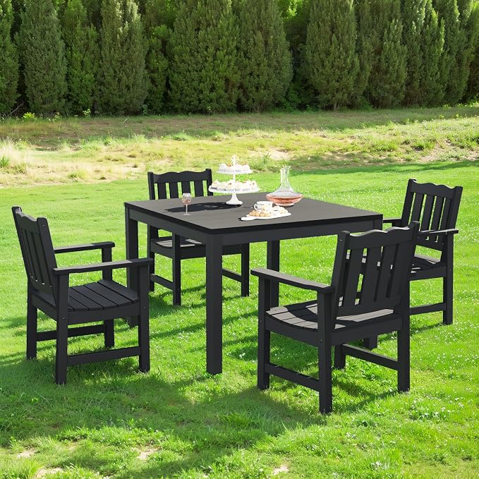 Stoog All-Weather Patio Chairs Set of 2, Outdoor Dining Chairs - Image 9
