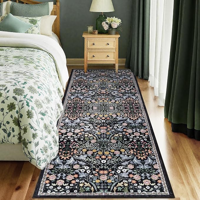 Runner Rug for Entryway: 2.6x8 Kitchen Rugs Non Slip Washable Ultra-Thin Soft - Image 2