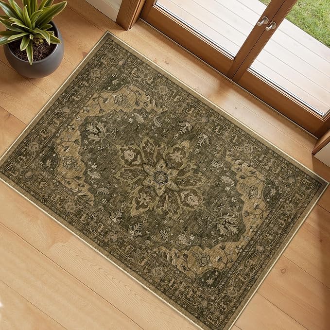 RELEANY Area Rugs 2'x3' Kitchen Rugs Entry Rug Small Rugs by RELEANY