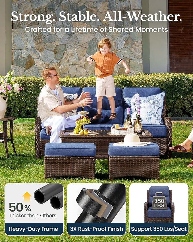 HILLGA 11-Piece Luxury Patio Furniture Set - Image 6