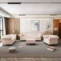 QHITTY 3 Piece Living Room Set, Sectional Chesterfield Sofa Chair Contemporary by QHITTYFurnitureLife