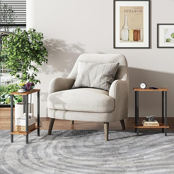 TUTOTAK Small Side Table, Narrow End Table, Skinny Sofa Table, Slim Nightstand - Image 9