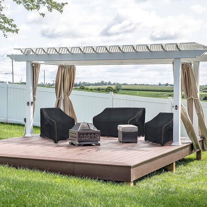 Outdoor 2-Seater Loveseat Cover, Patio Sofa Covers Fits up to 58W x 32.5D x 31H - Image 7