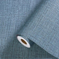 Blue Grasscloth Wallpaper Peel and Stick 472inch Textured Linen Contact Paper by Akywall