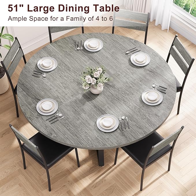 Jocoevol 51" Round Dining Table - Image 5