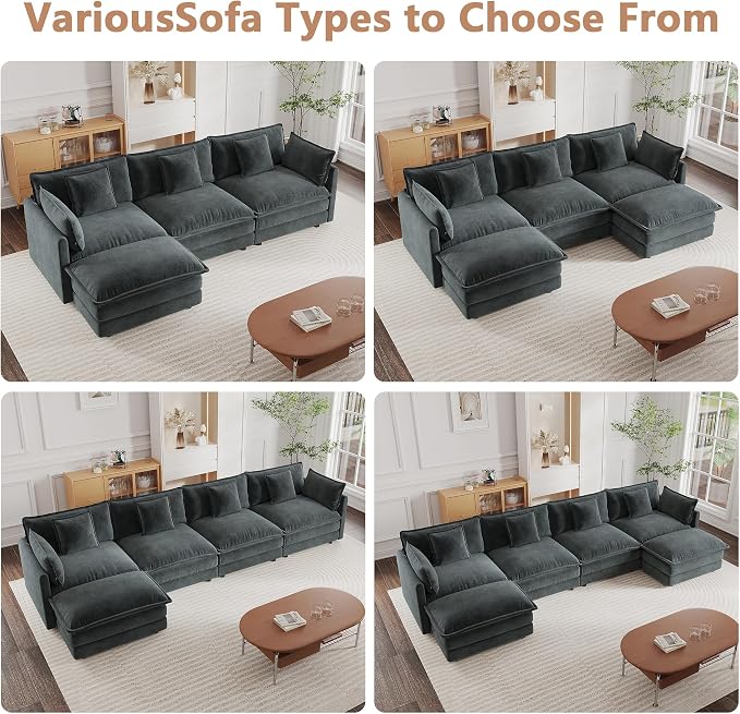 mikibama Luxury 3 Piece Sofa Set, 2 Pieces of Single Sofa and 1 Piece of 3 - Image 6
