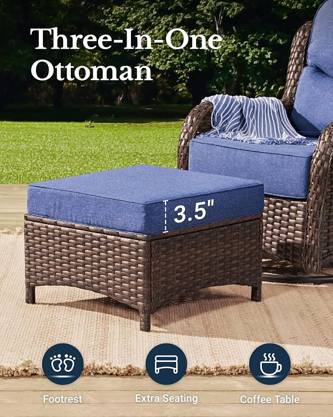 HILLGA Luxury High Back Patio Furniture Set - Image 6