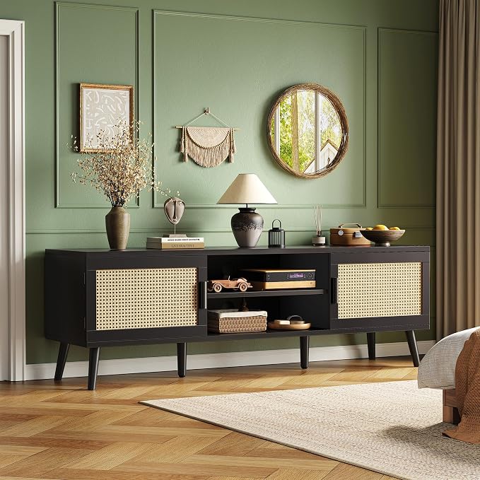 SUPERJARE TV Stand for 65 Inch TV, Entertainment Center - Image 8