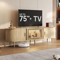 70" Fluted Mid Century Modern TV Stand by BEDEEP