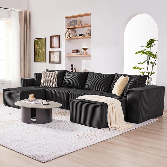Weture 135.4" Cloud Couch Sectional, Modular Sectional Sofa - Image 6