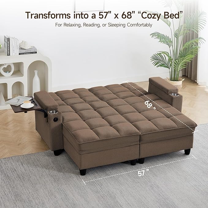 Auvsoce 71" Loveseat Recliner Chair - Image 5