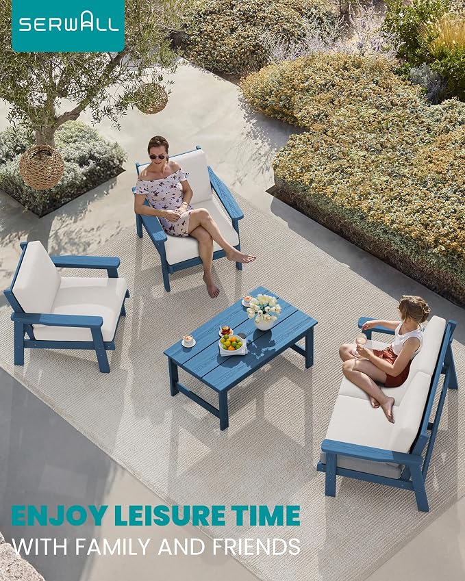 SERWALL HDPE Outdoor Couch Set of 2 - Image 9