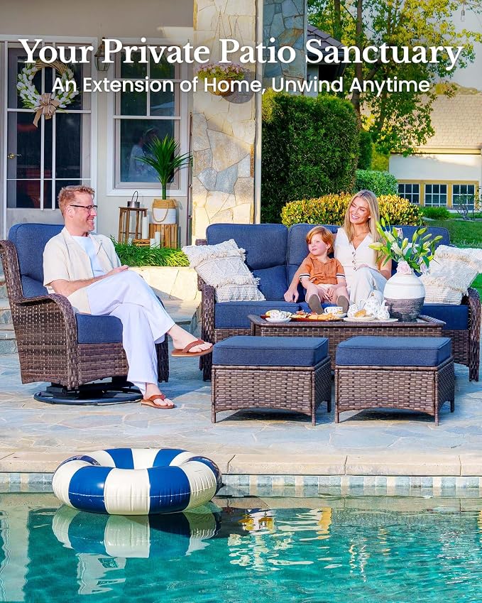 HILLGA 4-Piece Luxury Patio Furniture Set - Image 3