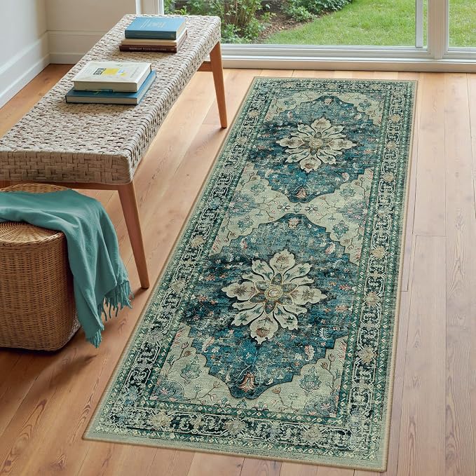 RELEANY Area Rugs 3'x6' Runner Rug Non Slip Washable - Image 3
