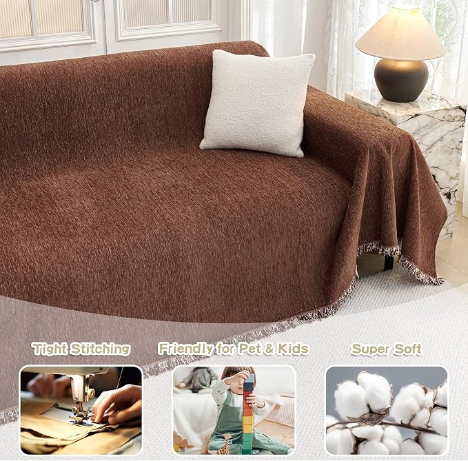 MYSKY HOME Sofa Covers for 2 Cushion Dogs - Image 2