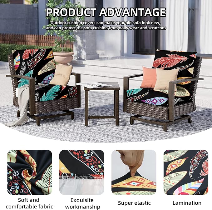 Outdoor Cushion Covers Set, Replacement - Image 3