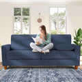Kidirect 70in Corduroy Couch, Sofa No Tool Assembly, Comfy Couches by Kidirect